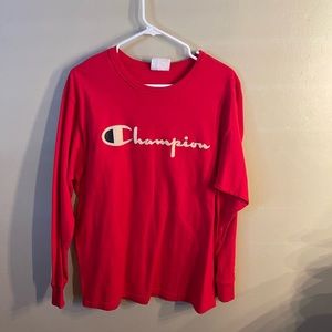 Champion Red Sweatshirt WORN ONCE